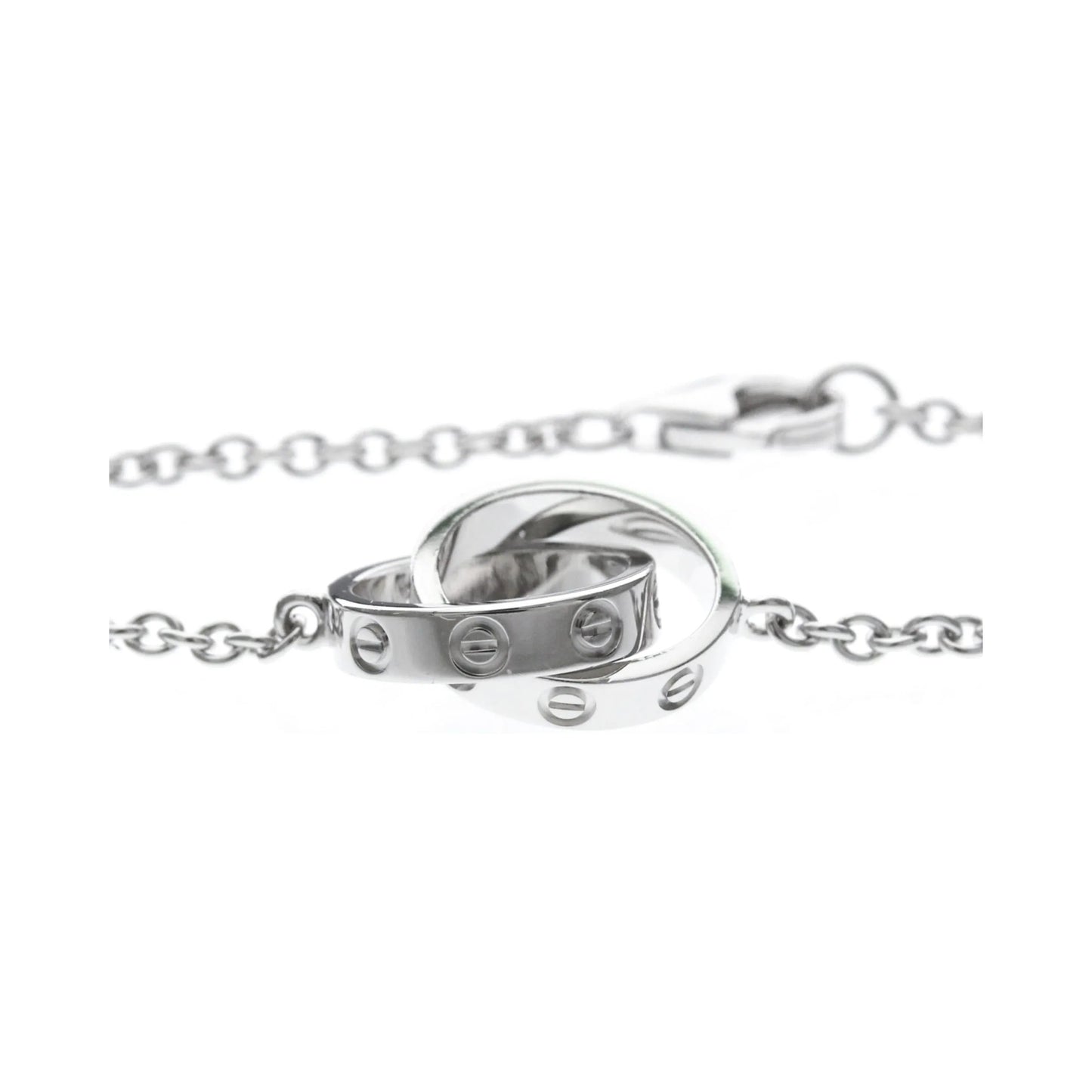 Cartier Love Interlocking 18K White Gold, Silver, White Gold, Bracelet