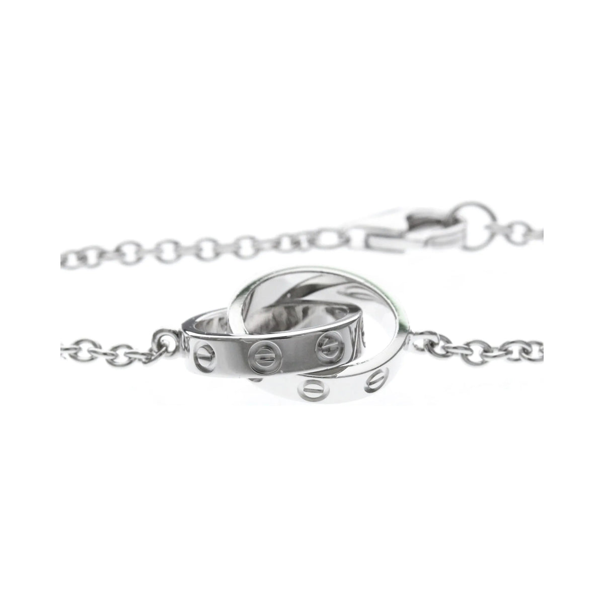 Cartier Love Interlocking 18K White Gold, Silver, White Gold, Bracelet