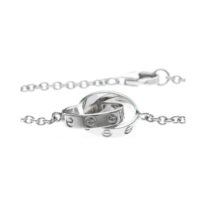 Cartier Love Interlocking 18K White Gold, Silver, White Gold, Bracelet