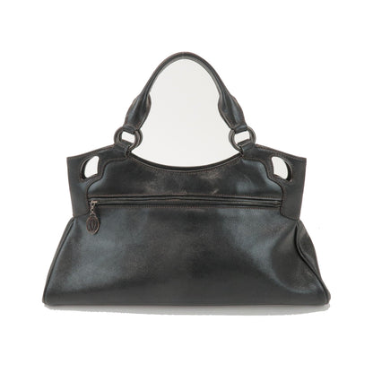 Cartier Marcello Leather, Black, Leather, Handbag