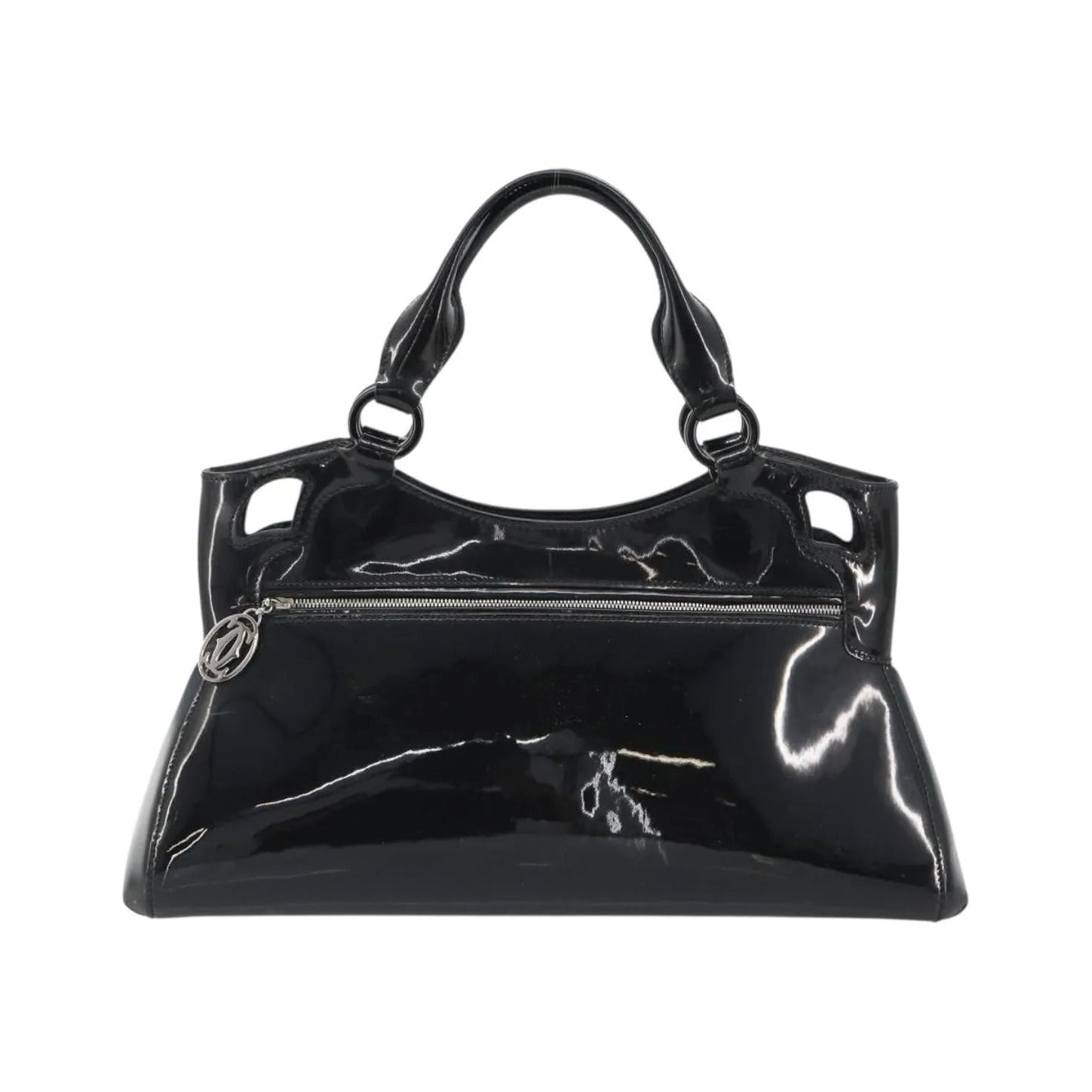 Cartier Marcello Patent leather, Black, Patent Leather, Handbag