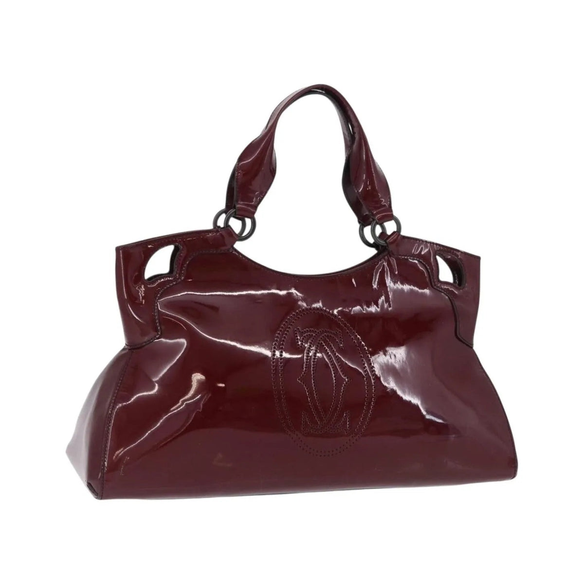 Cartier Marcello Patent leather, Burgundy, Patent Leather, Handbag