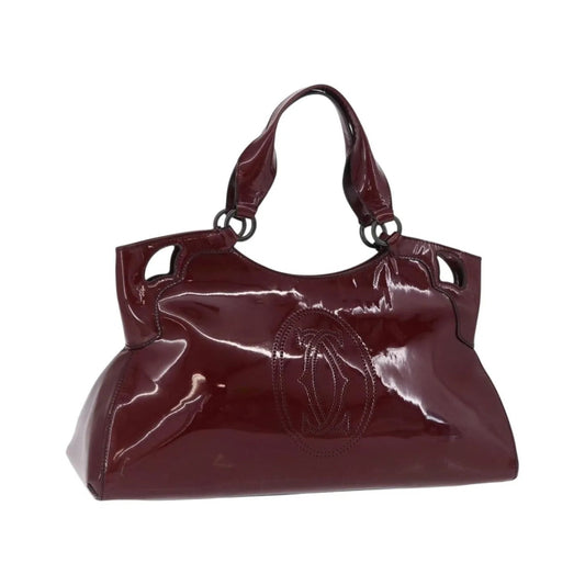 Cartier Marcello Patent leather, Burgundy, Patent Leather, Handbag