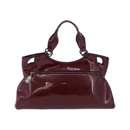 Cartier Marcello Patent leather, Burgundy, Patent Leather, Handbag
