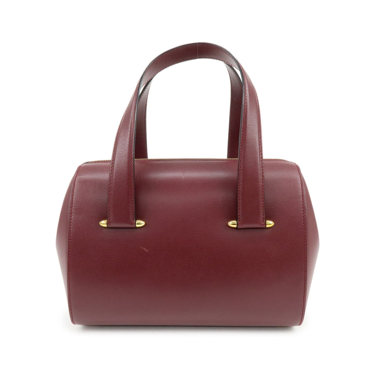 Cartier Must de Cartier Boston Leather, Burgundy, Leather, Travel Bag