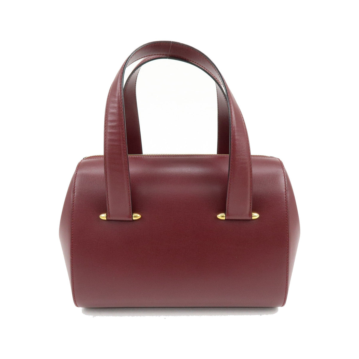 Cartier Must de Cartier Boston Leather, Burgundy, Leather, Travel Bag