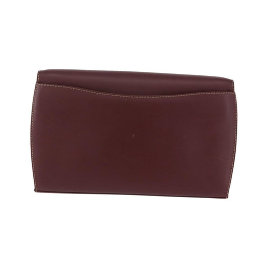 Cartier Must de Cartier Clutch Leather, Burgundy, Leather, Clutch