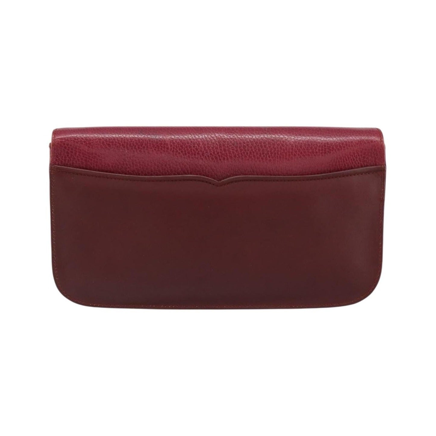 Cartier Must de Cartier Clutch Leather, Burgundy, Leather, Clutch