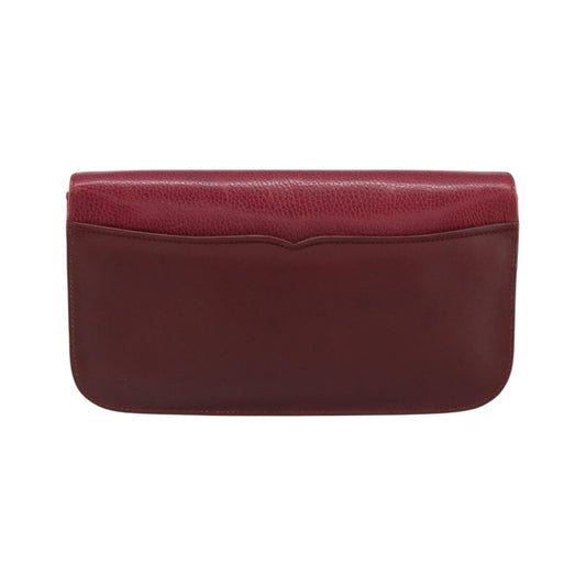 Cartier Must de Cartier Clutch Leather, Burgundy, Leather, Clutch