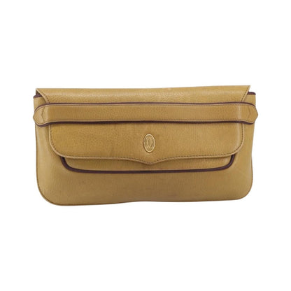 Cartier Must de Cartier Clutch Leather, Beige, Leather, Clutch