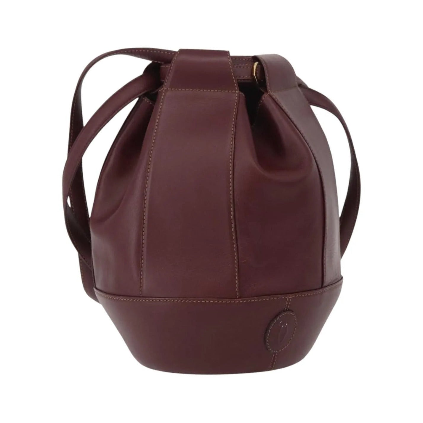cartier Must de cartier Leather, Burgundy, Leather, Shoulder Bag