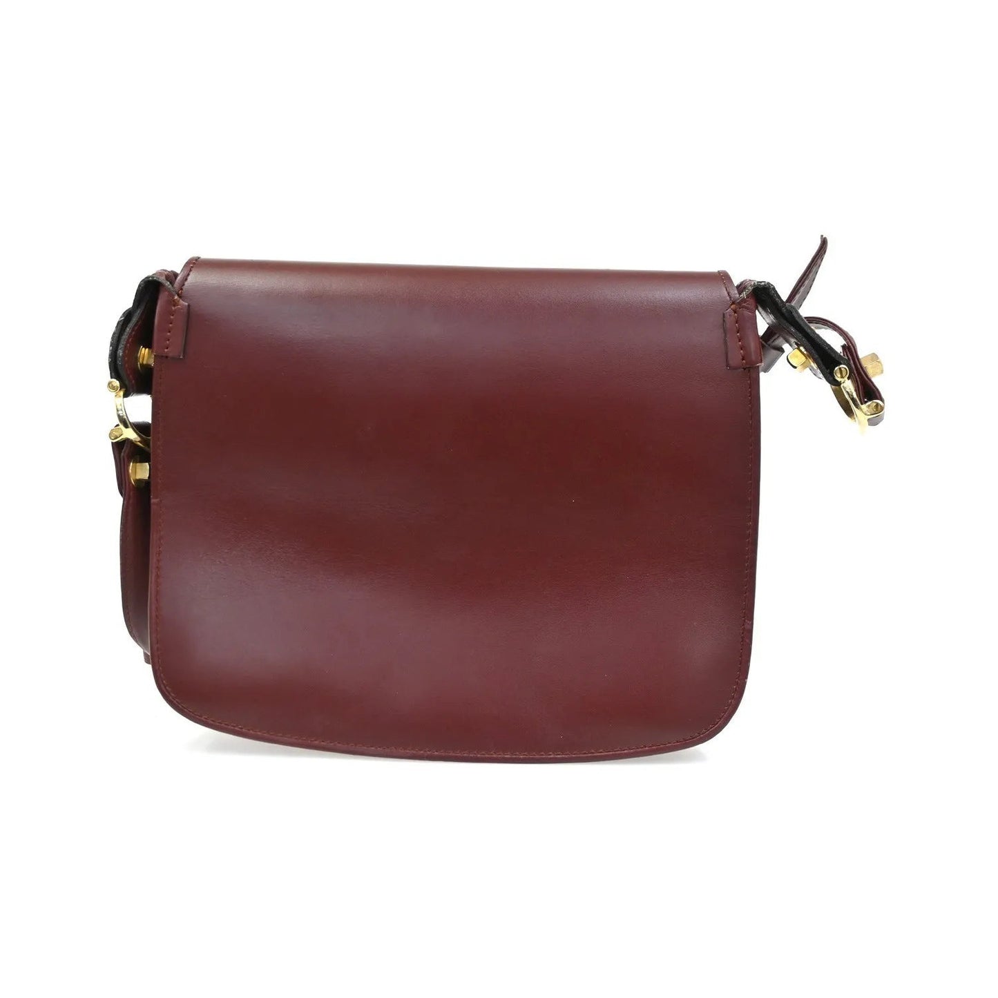 Cartier Must de Cartier Leather, Burgundy, Leather, Shoulder Bag