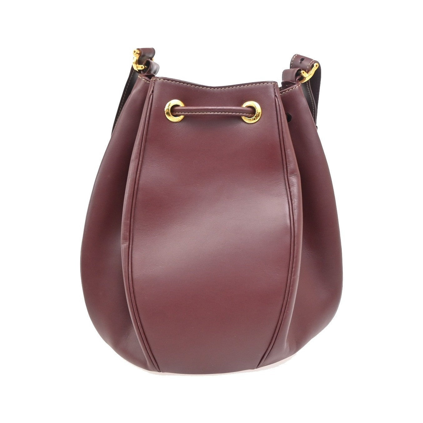 Cartier Must de cartier Leather, Burgundy, Leather, Shoulder Bag