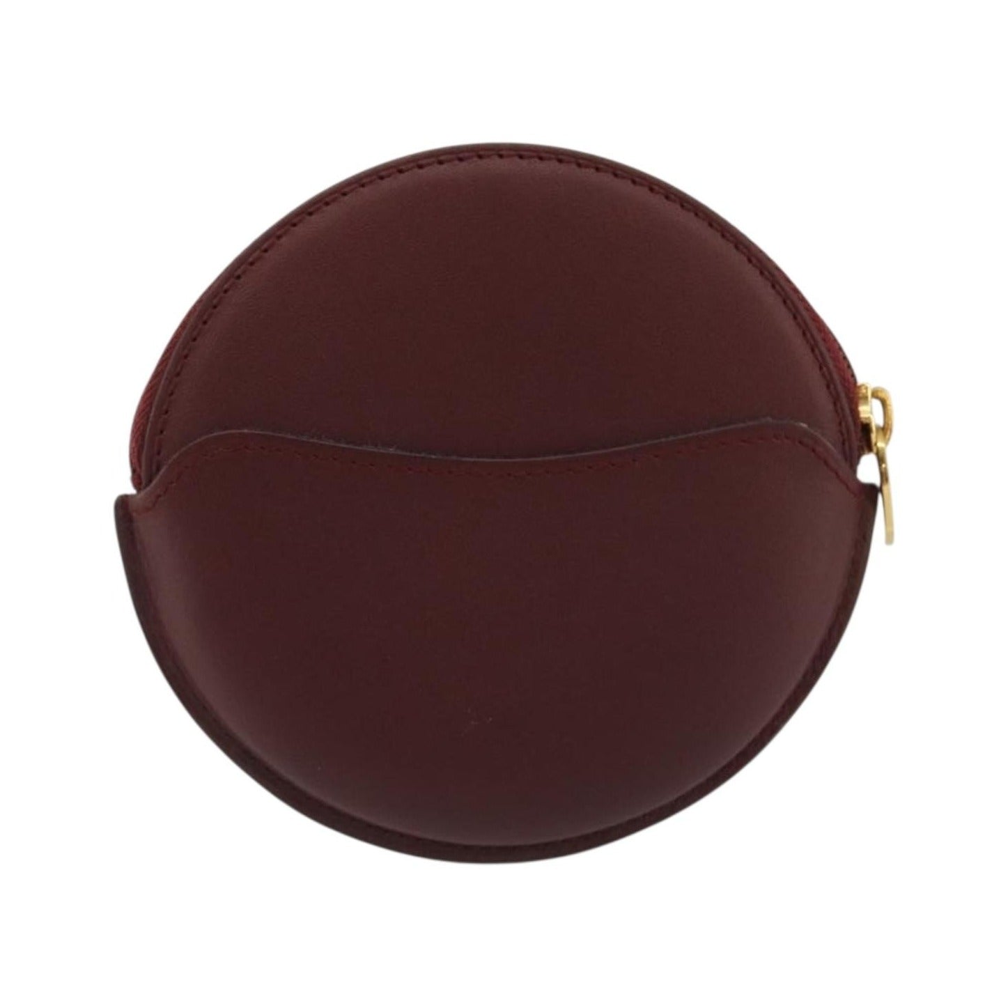 Cartier Must de Cartier Leather, Burgundy, Leather, Wallet