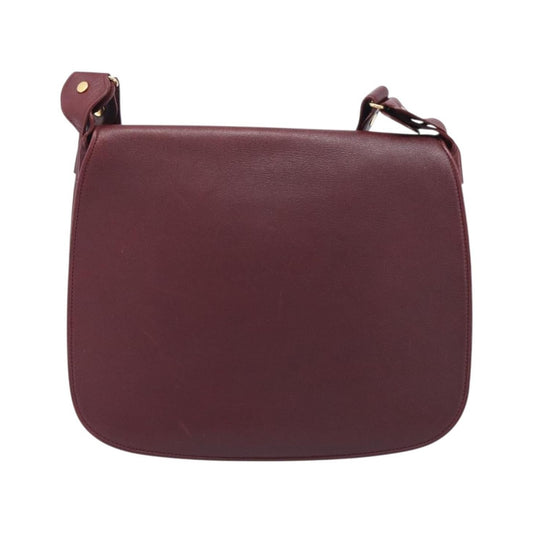 Cartier Must De Cartier Leather, Burgundy, Leather, Shoulder Bag