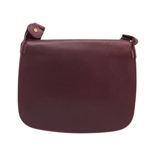 Cartier Must De Cartier Leather, Burgundy, Leather, Shoulder Bag