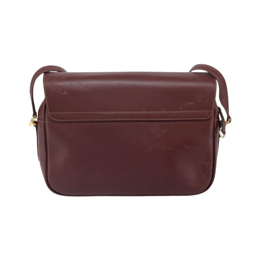 Cartier Must de cartier Leather, Burgundy, Leather, Shoulder Bag