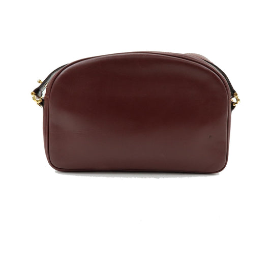 Cartier Must de Cartier Leather, Burgundy, Leather, Shoulder Bag