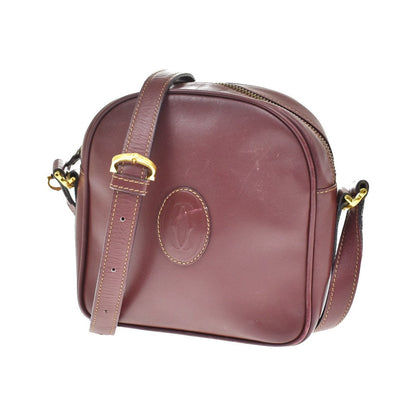 Cartier Must de Cartier Leather, Red, Leather, Shoulder Bag