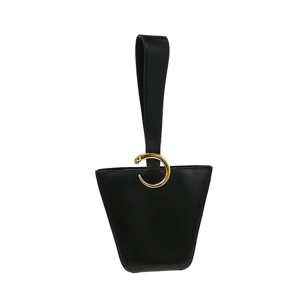 Cartier Panthère Leather, Black, Leather, Handbag