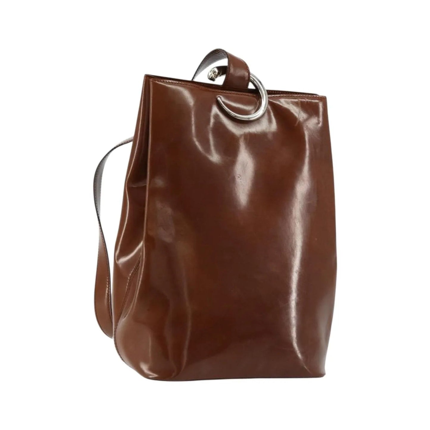 cartier Panthère Shoulder Patent leather, Brown, Patent Leather, Shoulder Bag