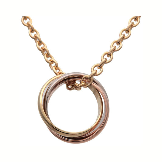 Cartier Trinity Choker 18K Tricolor Gold, Gold, Gold, Necklace