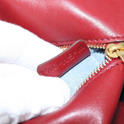 Celine Tie Tote leather, RED, LEATHER, Tote bag