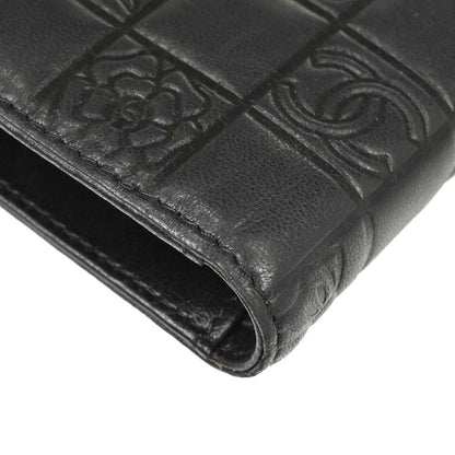 Chanel Lucky Symbols French Embossed Quilted Leather, Black, Leather, Wallet