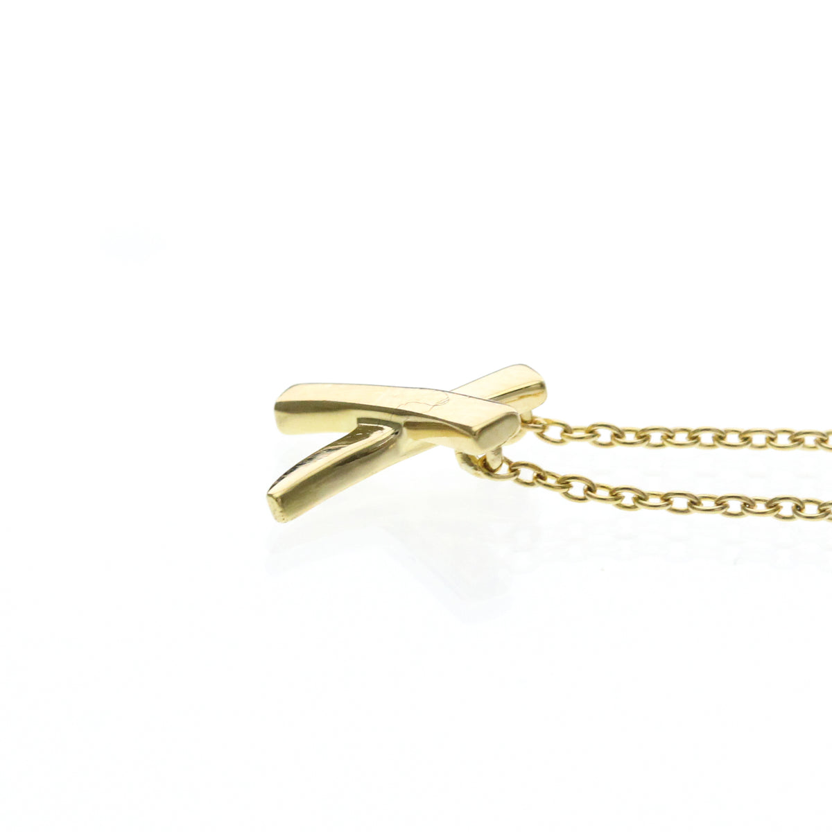 Tiffany & Co. Paloma Picasso Graffiti X Pendant 18K Yellow Gold, Gold, Yellow Gold, Necklace