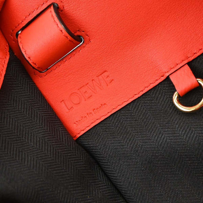 Loewe Hammock Leather, Red, Leather, Handbag