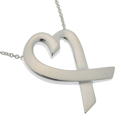 Tiffany & Co. Paloma Picasso Loving Heart Silver, Silver, Silver, Necklace