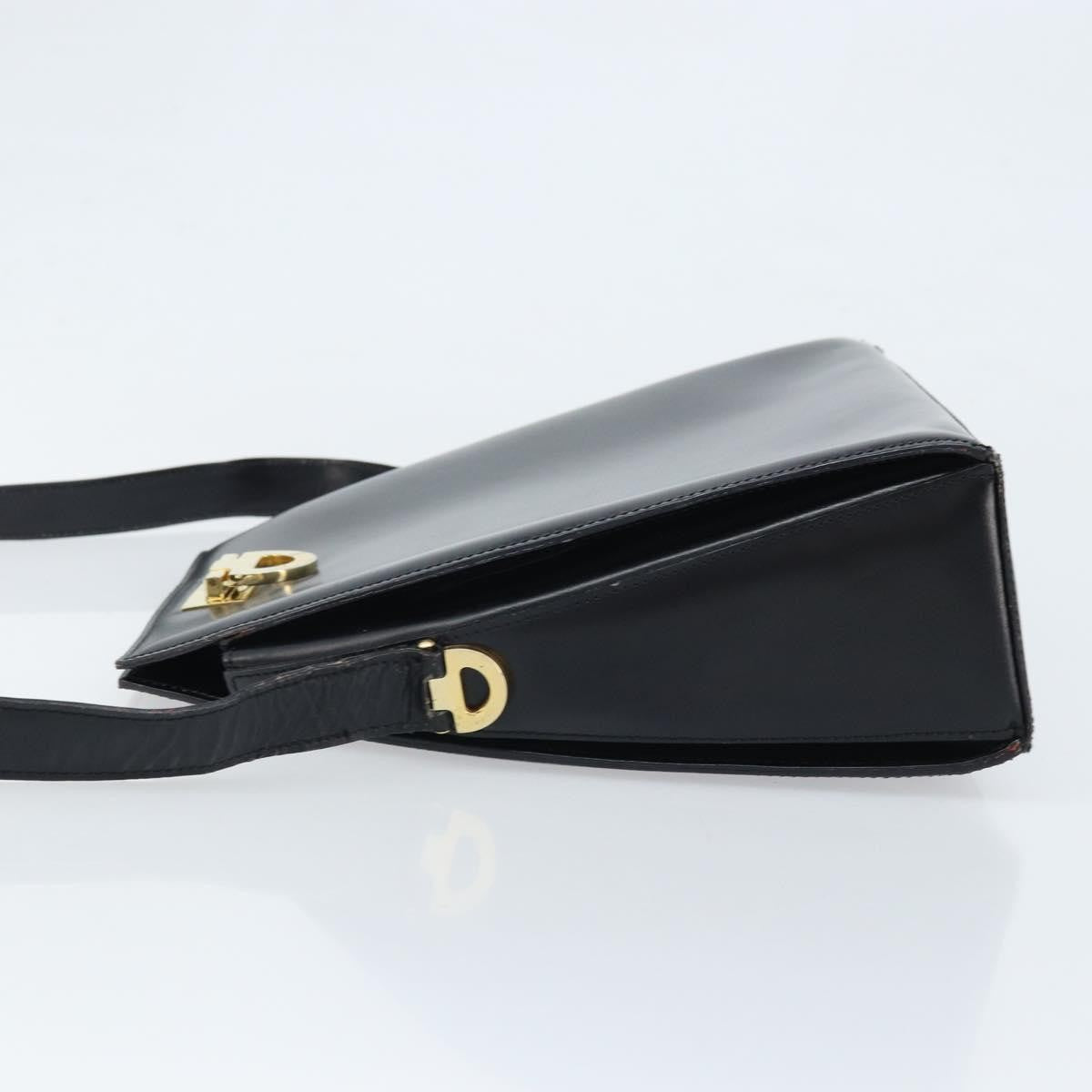 Celine Vintage Leather, Black, Leather, Shoulder Bag