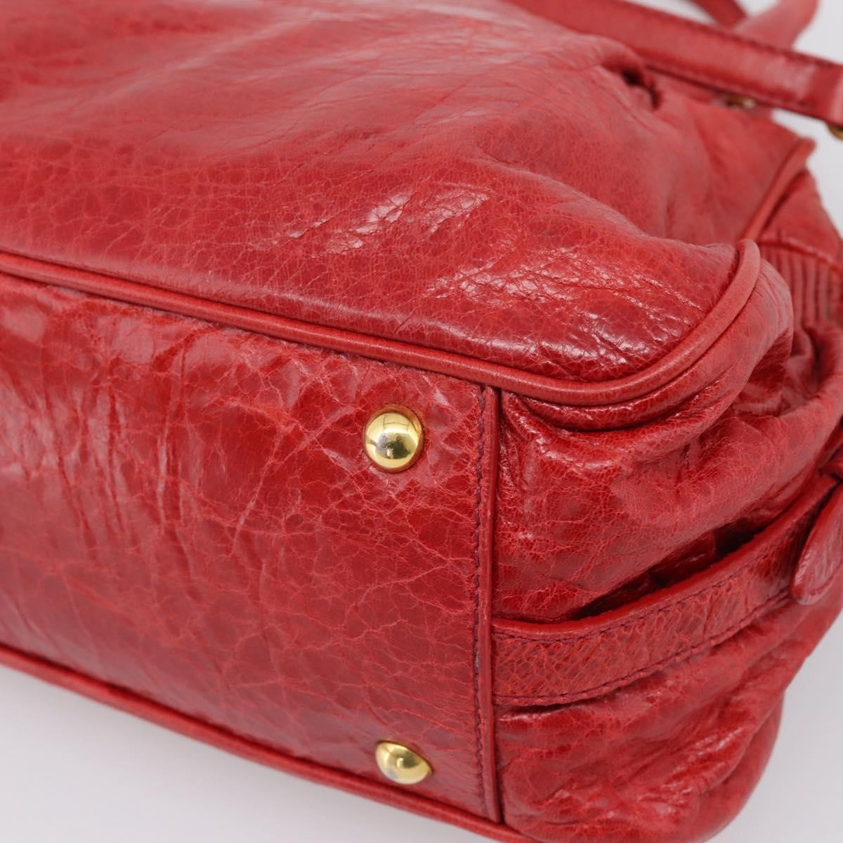 Miu Miu Coffer Convertible Satchel Matelasse Leather, Red, Leather, Handbag