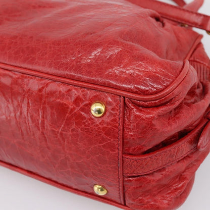 Miu Miu Coffer Convertible Satchel Matelasse Leather, Red, Leather, Handbag