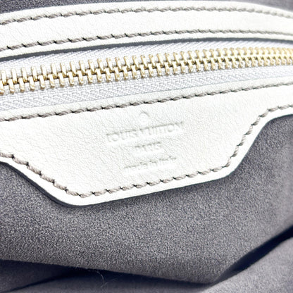 Louis Vuitton L Hobo Mahina Leather, Beige, Leather, Shoulder Bag