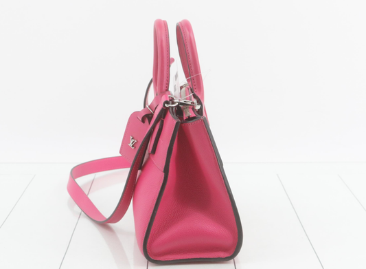 Louis Vuitton Lockme Handbag Leather, PINK, LEATHER, Handbag