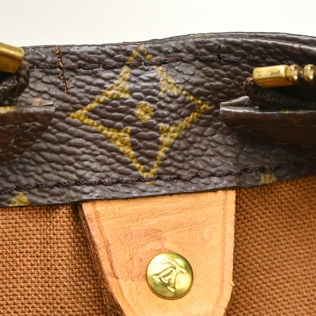 Louis Vuitton Cabas Mezzo Monogram Canvas, Brown, Canvas, Tote Bag