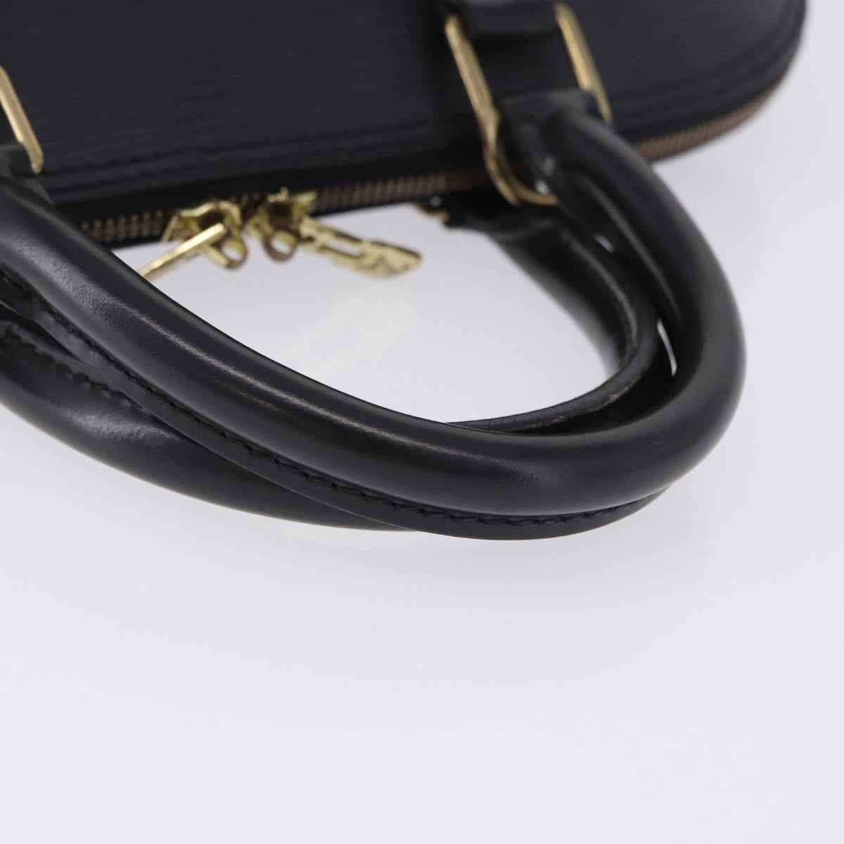 Louis Vuitton Alma Epi, Black, Leather, Handbag