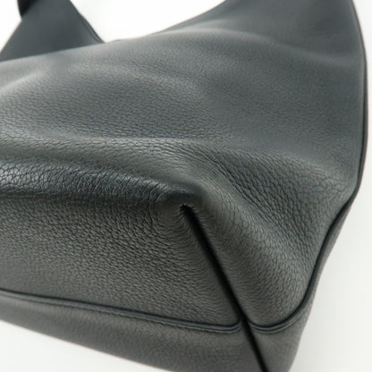 Louis Vuitton Lockme Hobo Leather, Black, Leather, Shoulder Bag