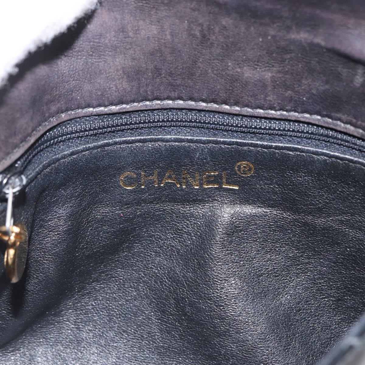 Chanel Vintage CC Flap Waist Patent Leather, Black, Patent Leather, Clutch