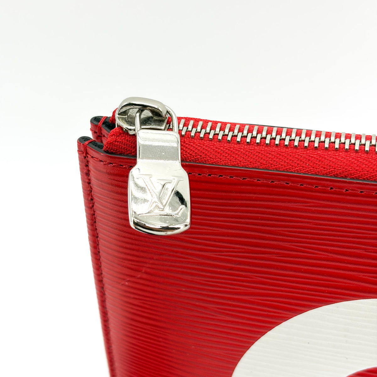 Louis Vuitton Pochette Jour Limited Edition Supreme Epi Leather, Red, Leather, Clutch