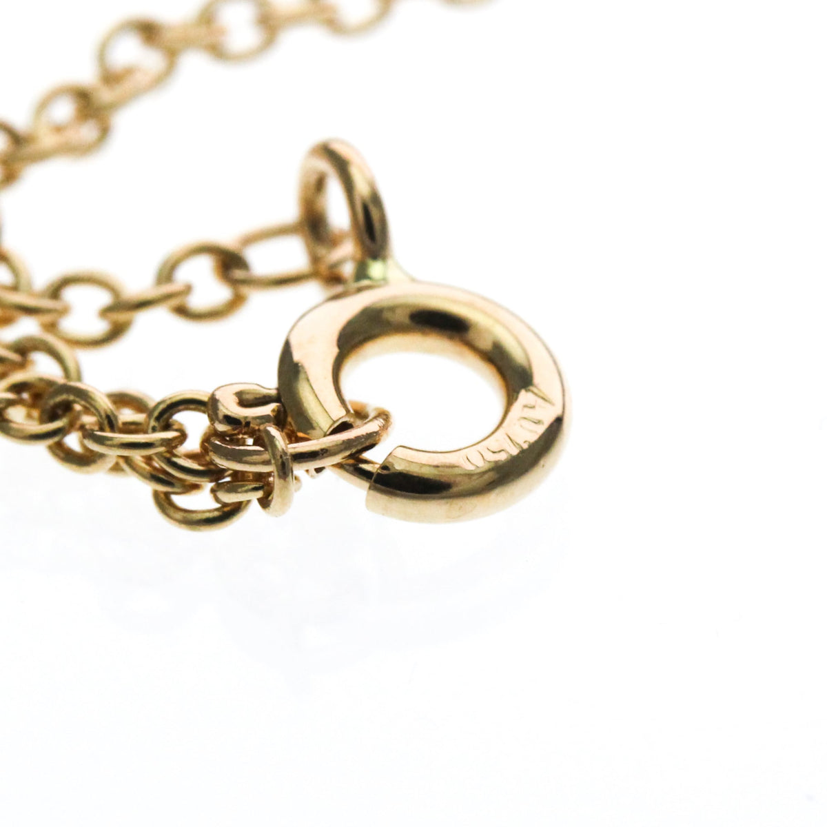 Tiffany & Co. T Circle Chain 18K Rose Gold with Mother of Pearl and Diamonds, Gold, Pink Gold, Bracelet
