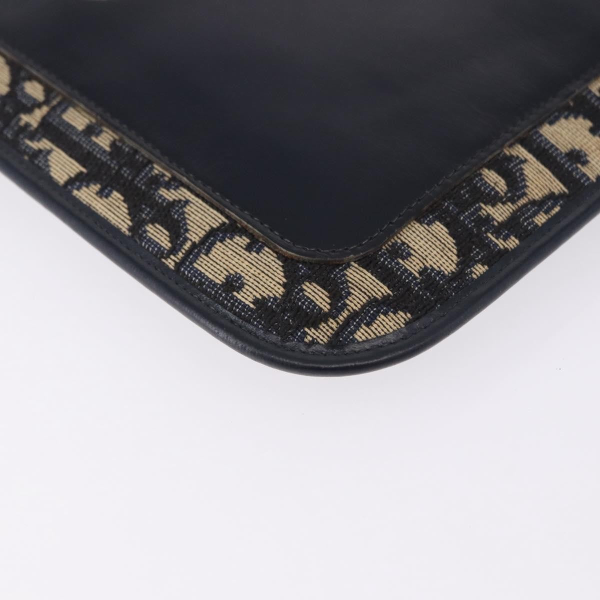 Christian Dior Trotter shoulder Canvas, Navy, Canvas, Handbag
