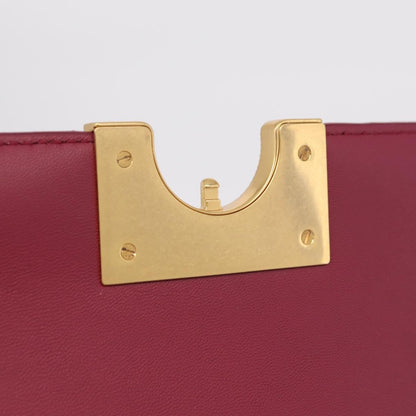 Bottega Veneta BV Classic Spazzolato Leather, Red, Leather, Handbag