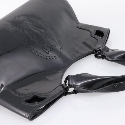 Cartier Marcello Patent leather, Black, Patent Leather, Handbag
