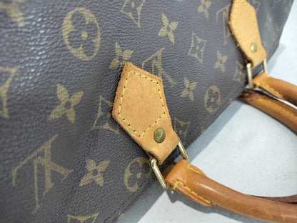 Louis Vuitton Speedy Monogram Canvas, Brown, Canvas, Handbag