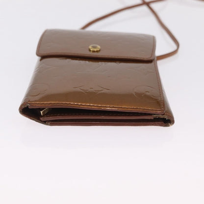 Louis Vuitton Walker Monogram Vernis, Brown, Patent Leather, Wallet