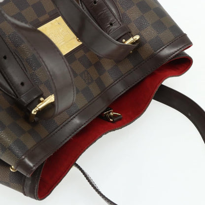 Louis Vuitton Hampstead Damier, Brown, Canvas, Tote Bag