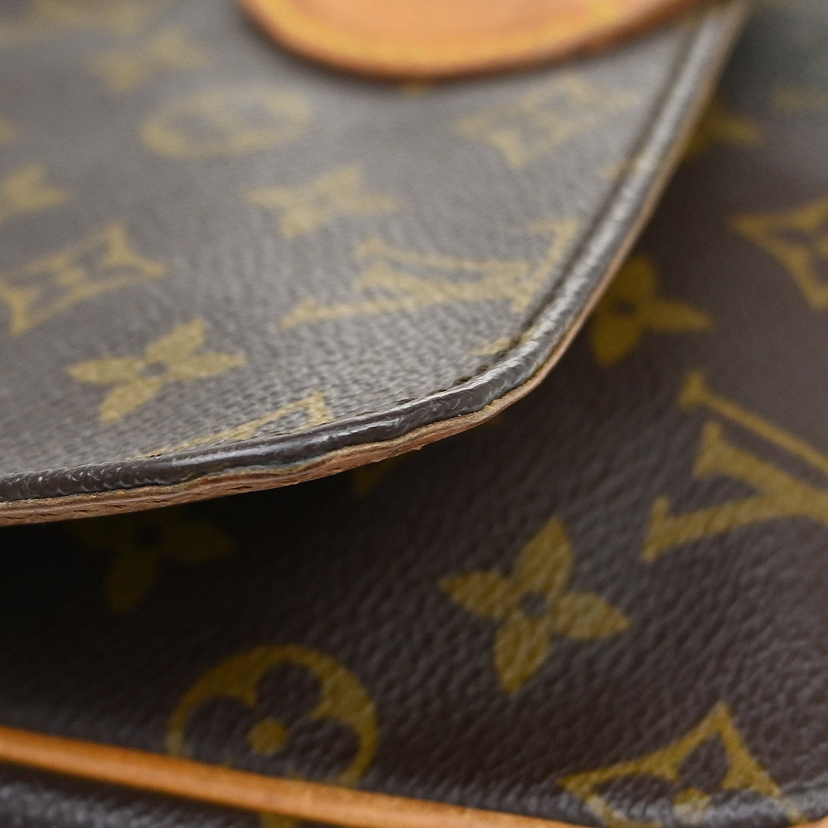 Louis Vuitton Cartouchiere Monogram Canvas, Brown, Canvas, Handbag
