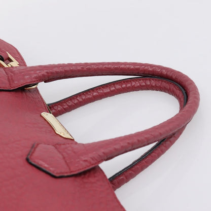 Burberry Clifton Convertible Heritage Grained Leather, Red, Leather, Tote Bag